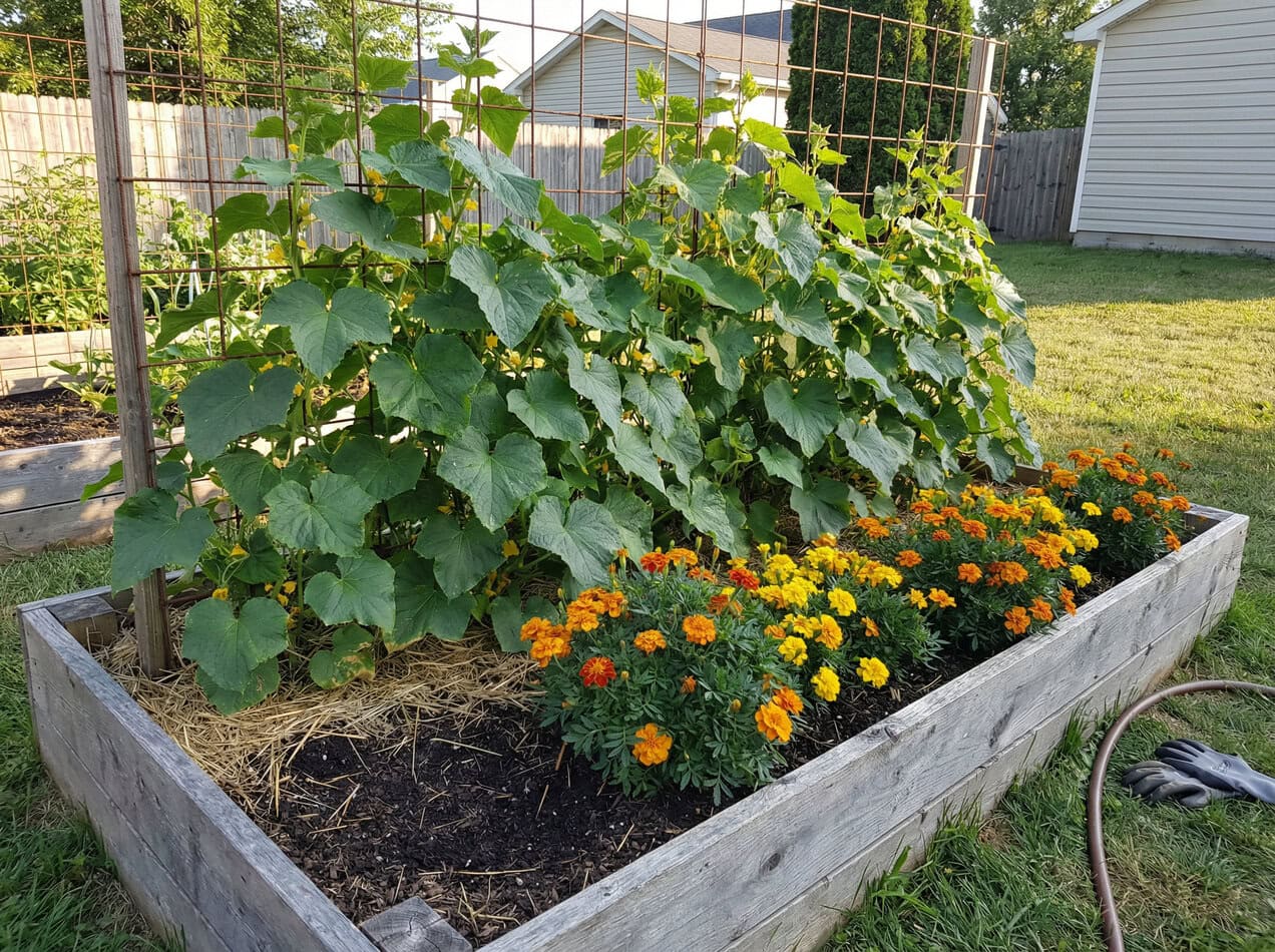 Cucumbers and Marigolds
