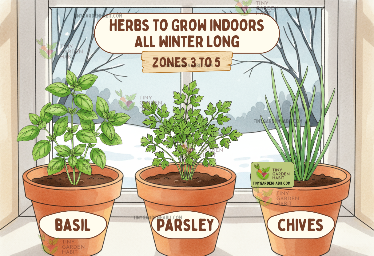 Herbs Grow Indoors Winter Zones 3 to 5