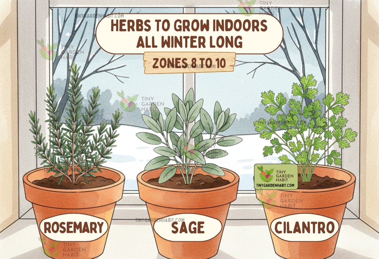 Herbs Grow Indoors Winter Zones 8 to 10