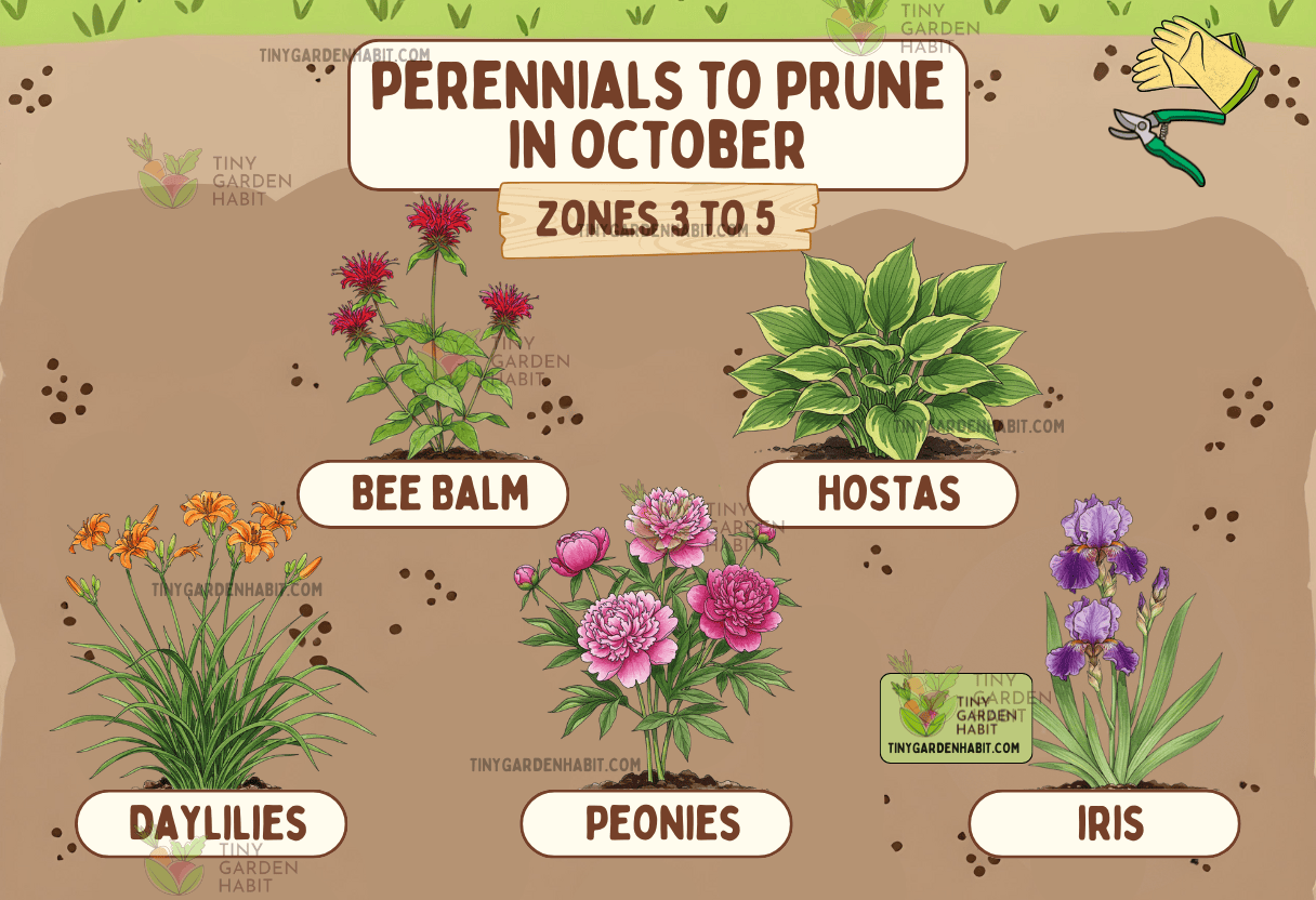 October Perennials Pruning Guide Zones 3 to 5
