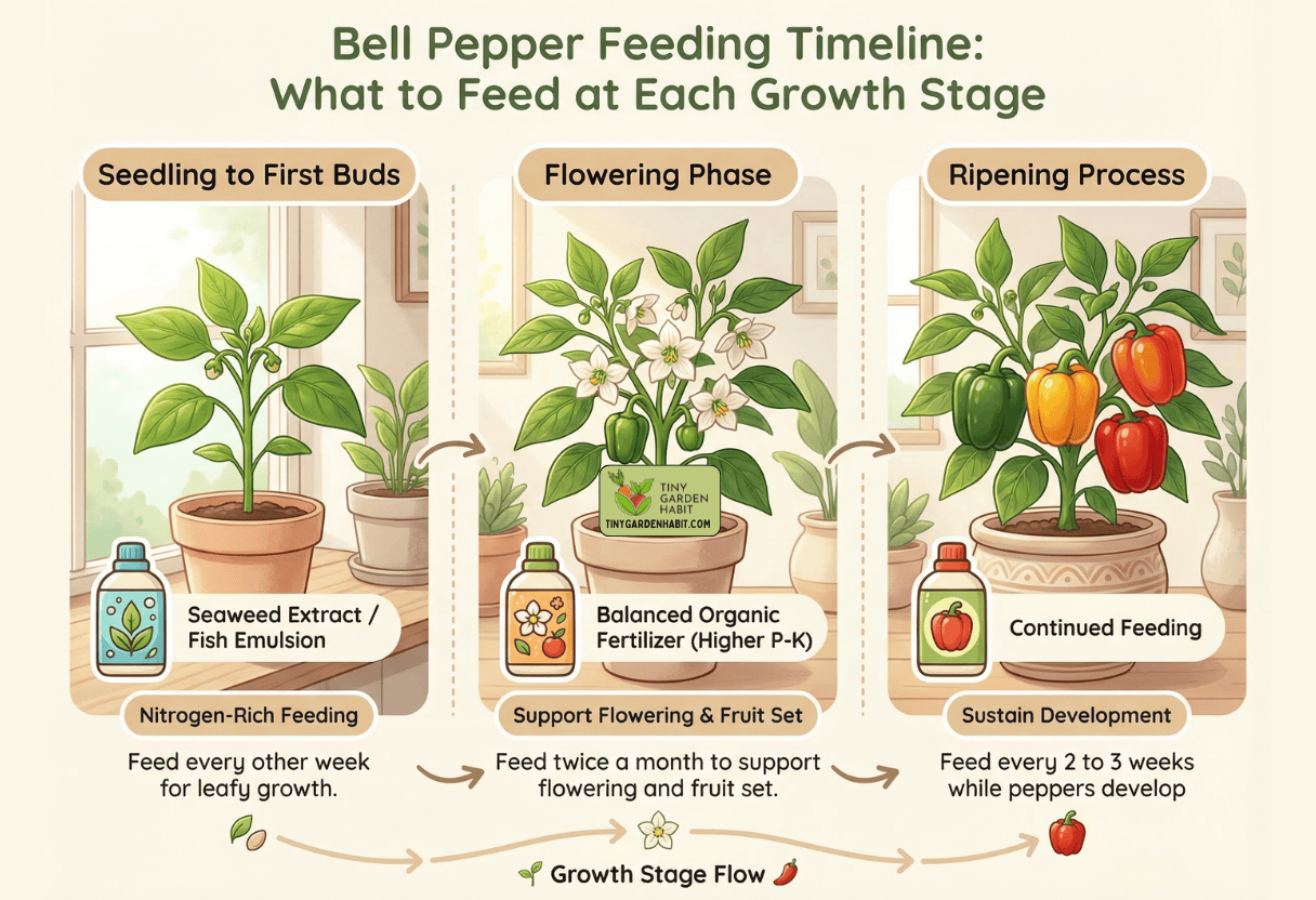 Bell Pepper Feeding Timeline
