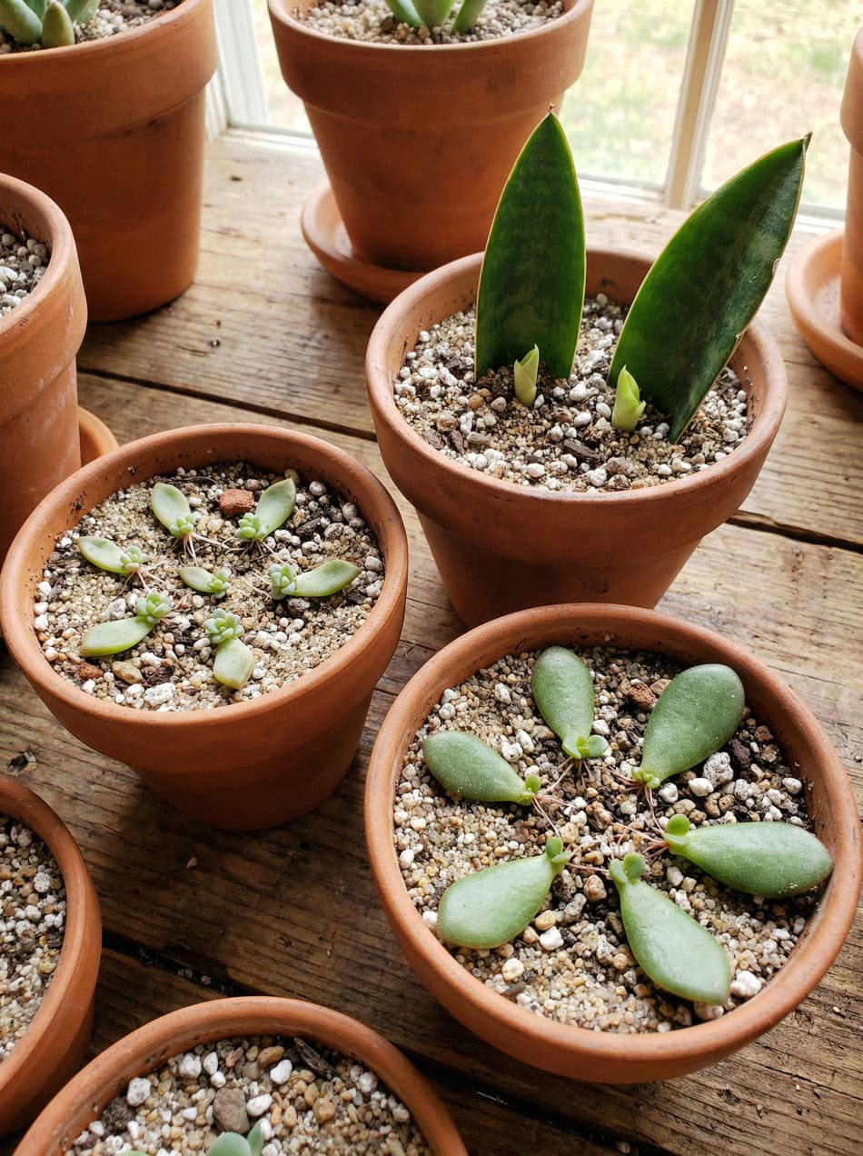 Propagating plants by leaf