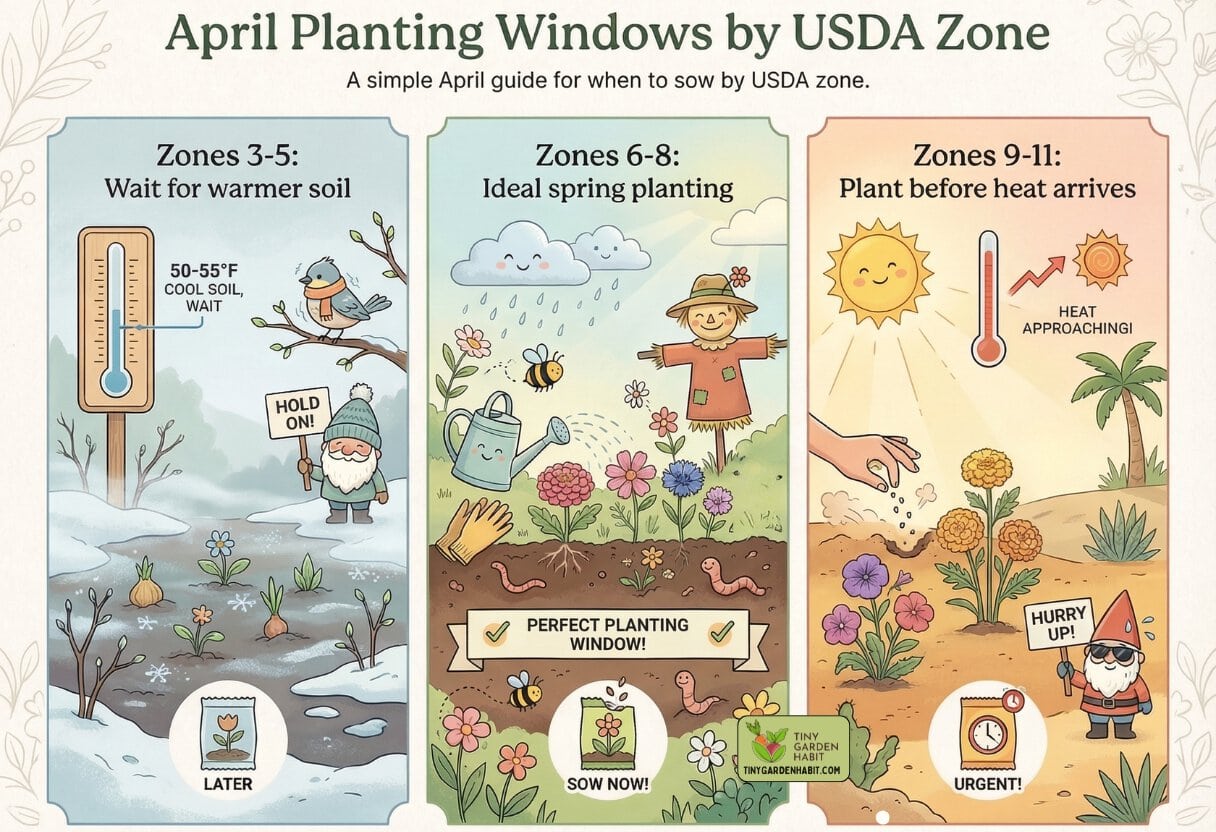 USDA Zones April Planting Windows