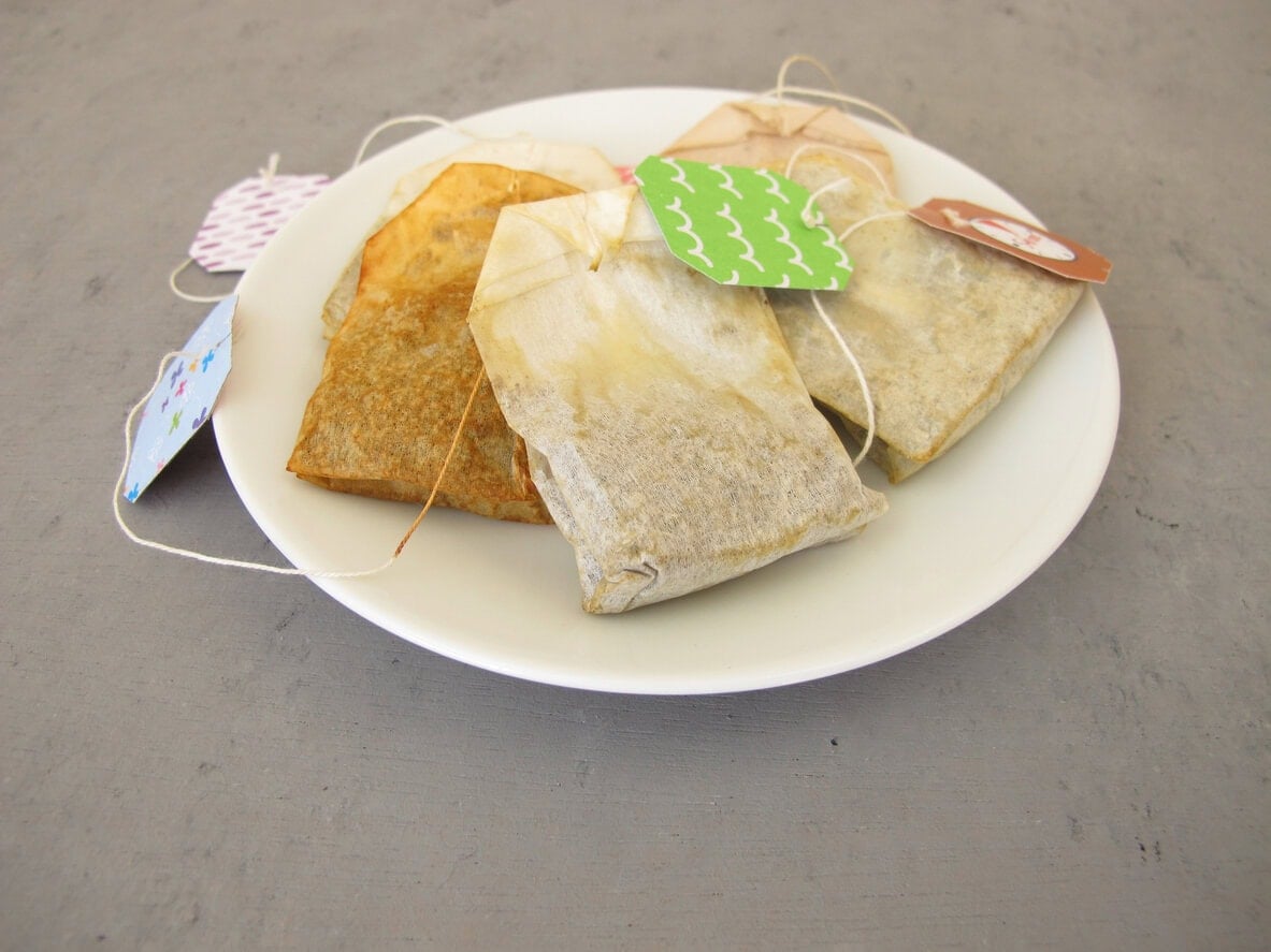 Dried tea bags