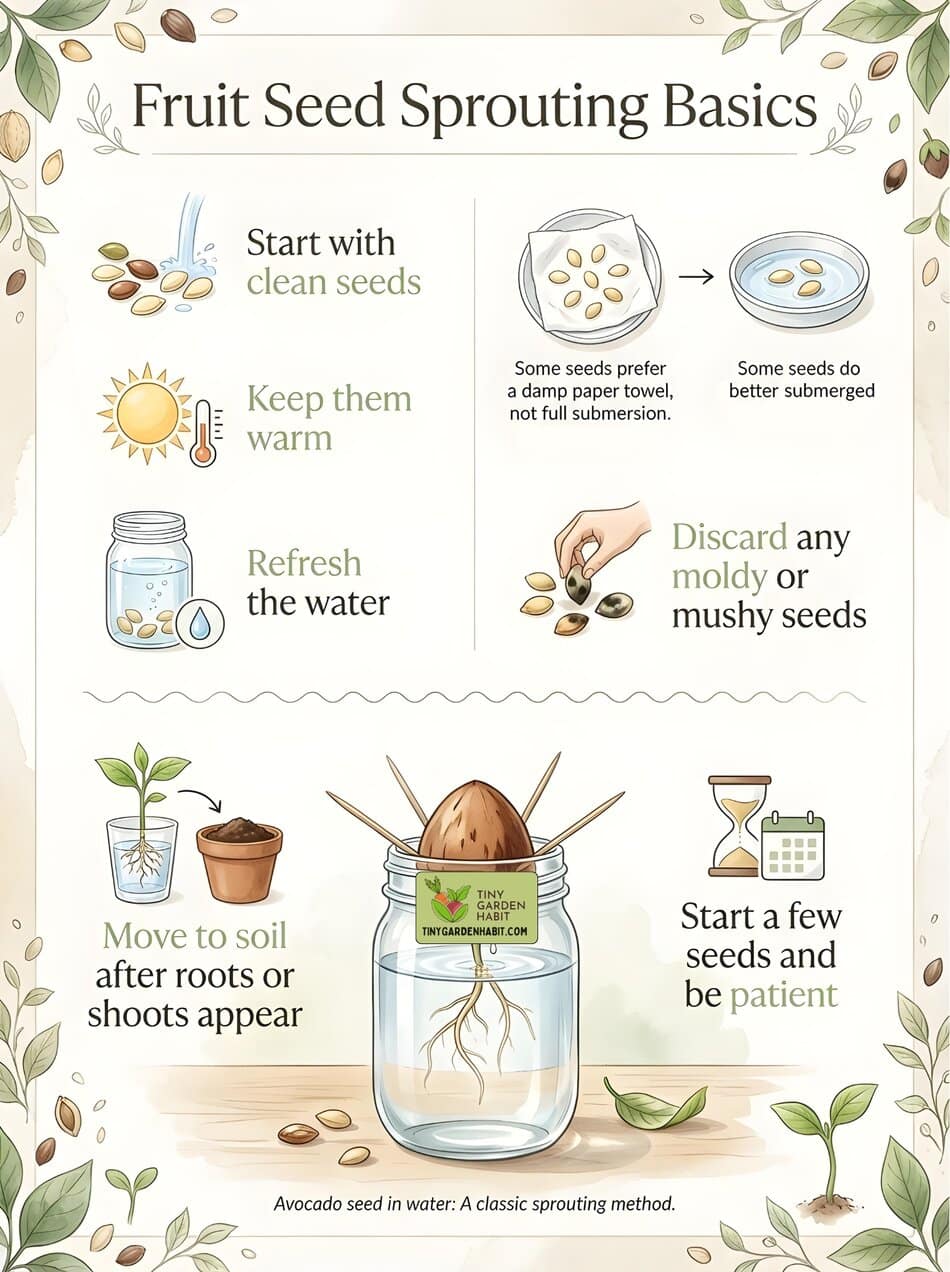 Fruit Seeds Germinating Tips