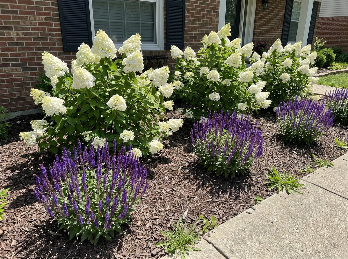 Salvia + Panicle Hydrangeas
