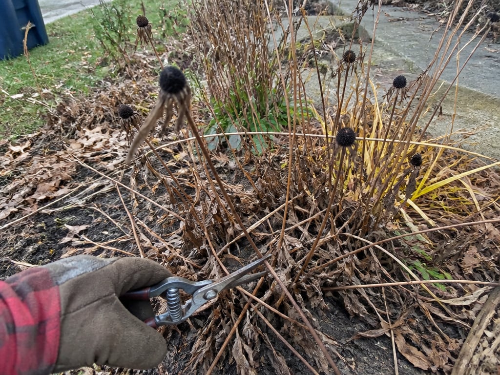 Cleaning up rudbeckia