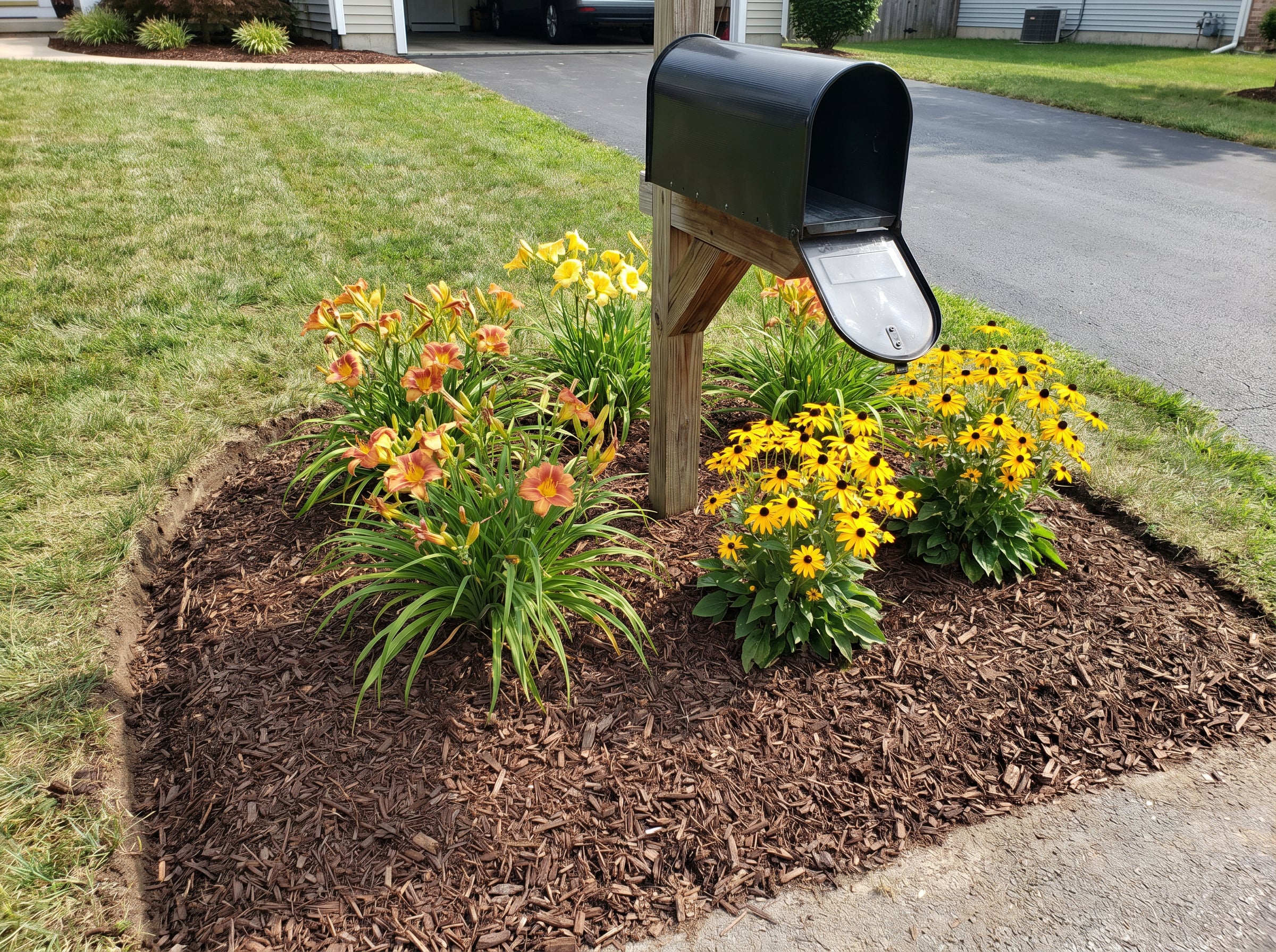 Total Novice Starter Combo (Daylilies, black-eyed Susans, and hardwood mulch)