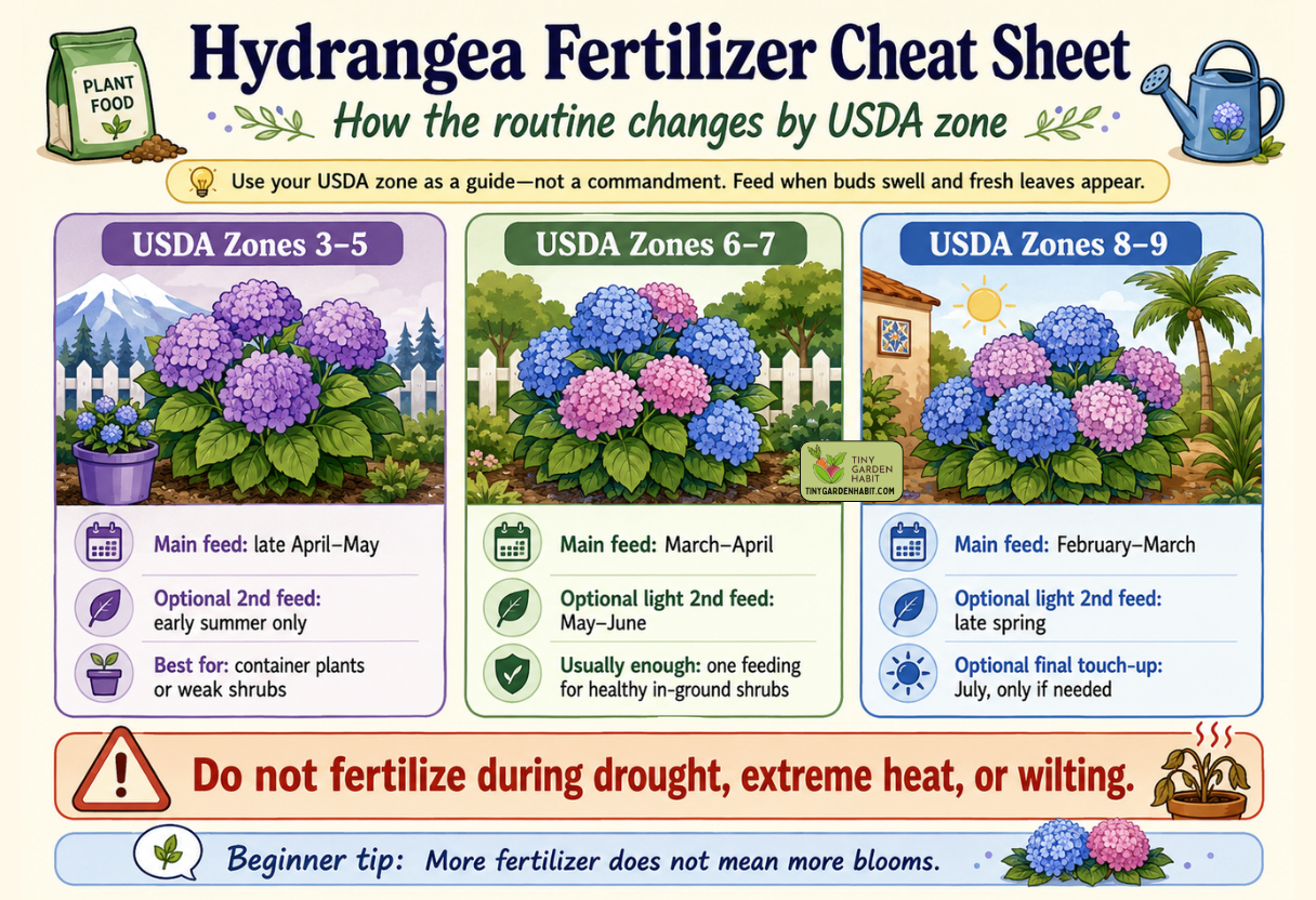 Hydrangea Fertilizer Calendar Guide