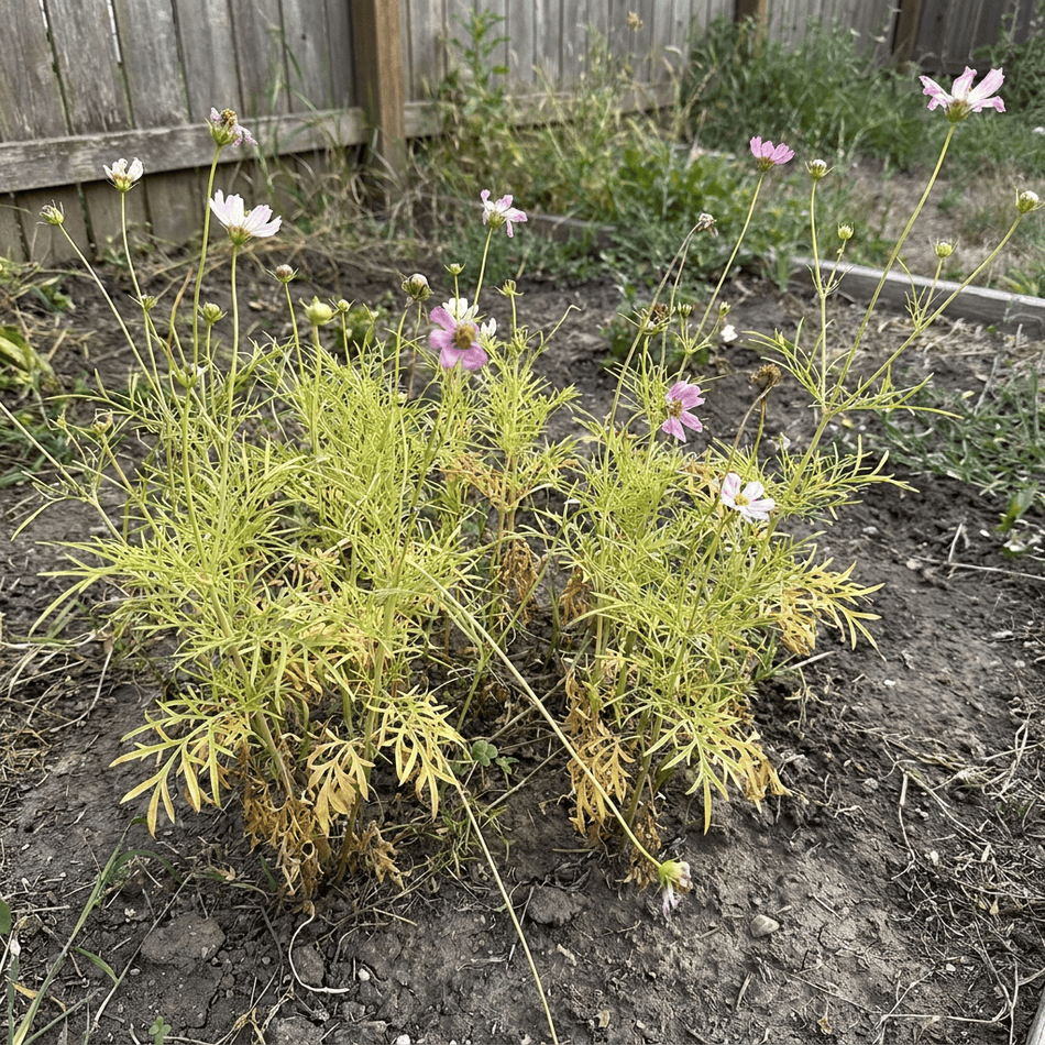 Tired Cosmos Plant
